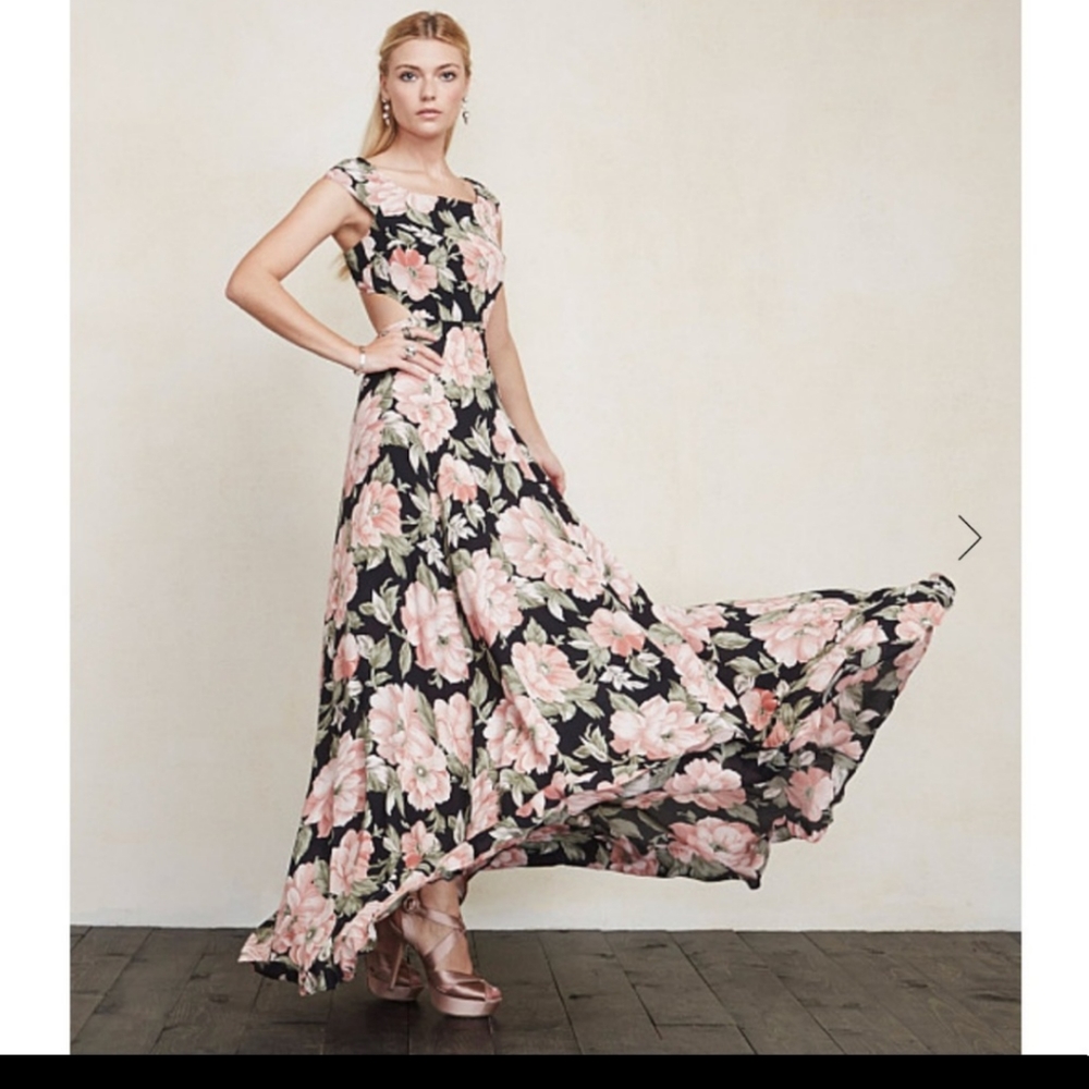 Black Floral Sera Dress